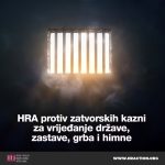 HRA protiv zatvorskih kazni za vrijeđanje države, zastave, grba i himne