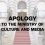 APOLOGY TO THE MINISTRY OF CULTURE AND MEDIA