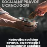 SVJETSKI DAN SOCIJALNE PRAVDE U CRNOJ GORI: nedovoljna socijalna davanja, bez strategije i bez pouzdanih podataka Visual