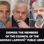 Dismiss the Members of the Council of the “Radosav Ljumović” Public Library Screenshot