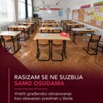 RASIZAM SUZBITI VRAĆANJEM GRAĐANSKOG OBRAZOVANJA U ŠKOLE Visual